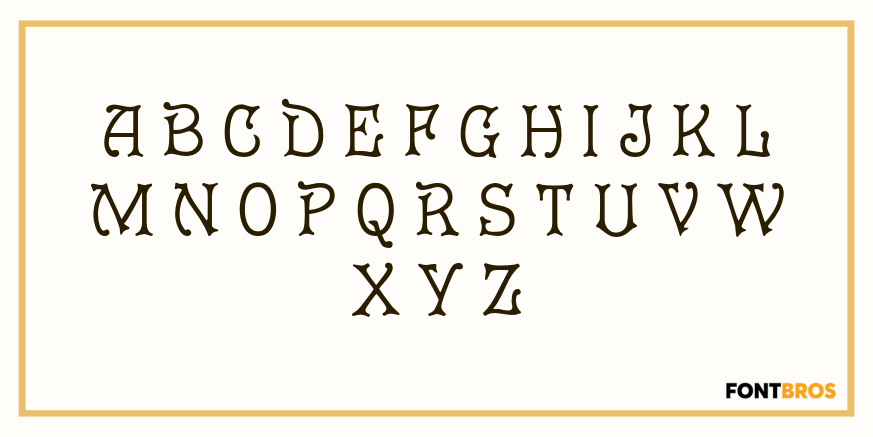 Eureka Antique Font Poster #2