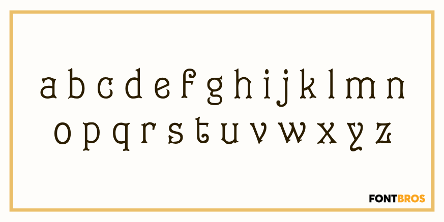 Eureka Antique Font Poster #3