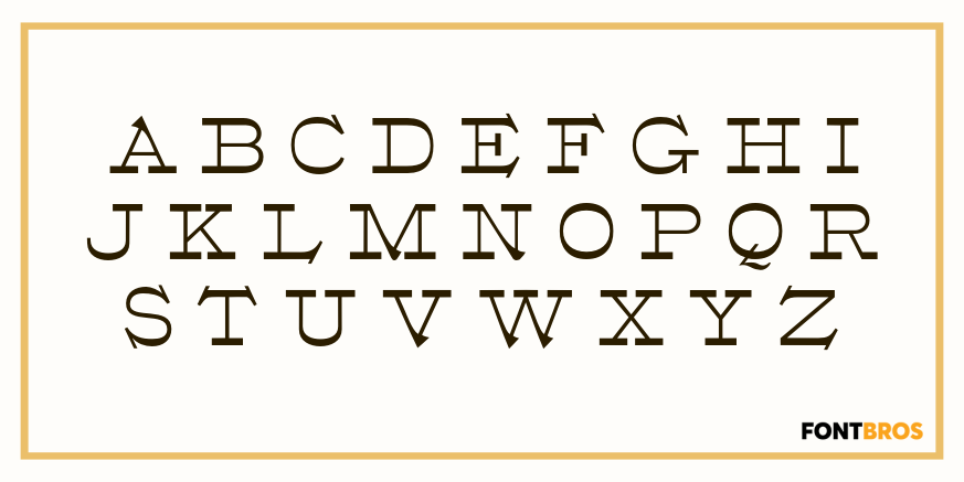 Egyptian Oldstyle Font Poster #2