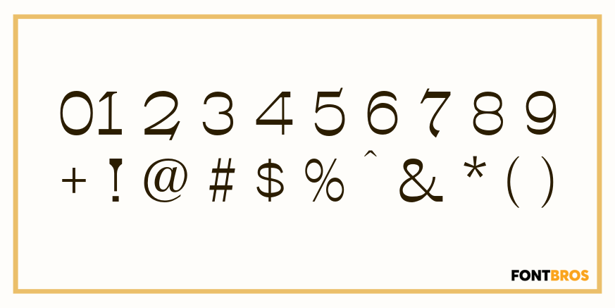 Egyptian Oldstyle Font Poster #4