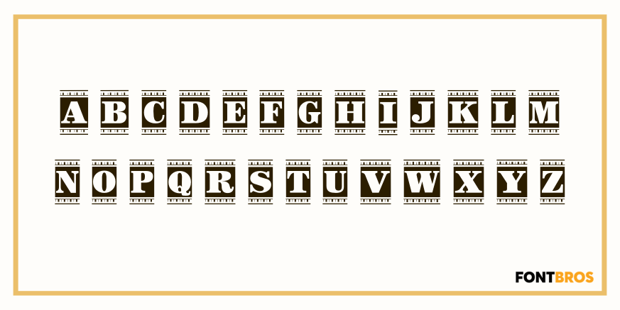 Contract Banner Font Poster #2