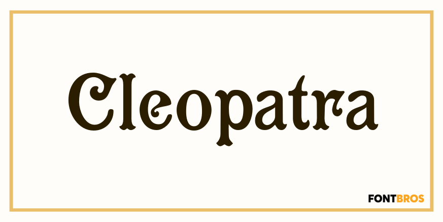 Cleopatra Font Poster