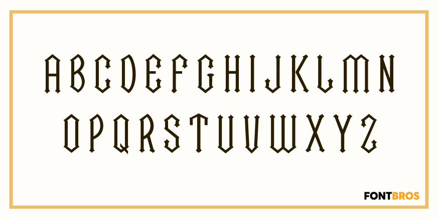 Cathedral Font Poster #2