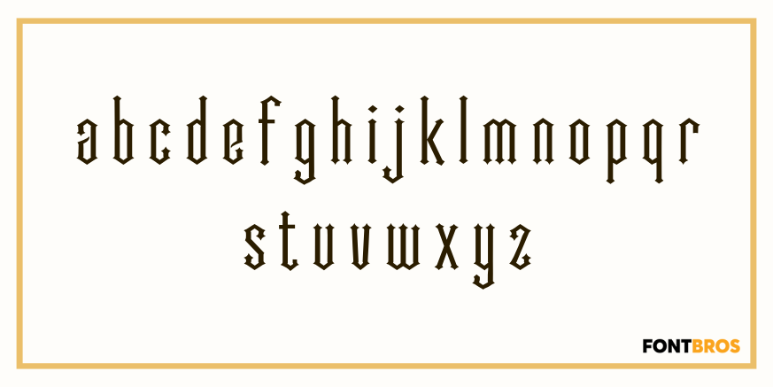 Cathedral Font Poster #3