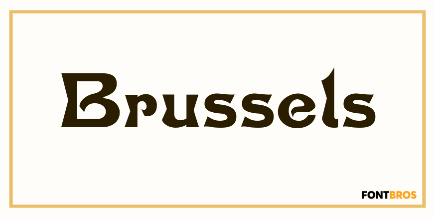 Brussels Font Poster