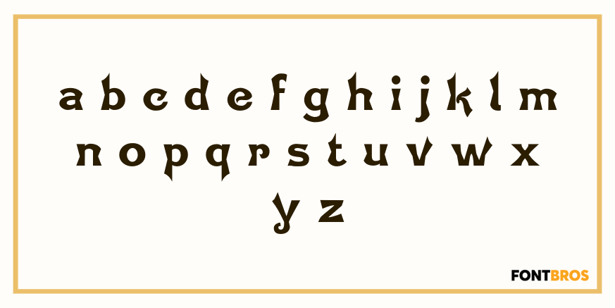 Brussels Font Poster #3