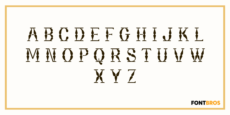 Bordeaux Font Poster #2