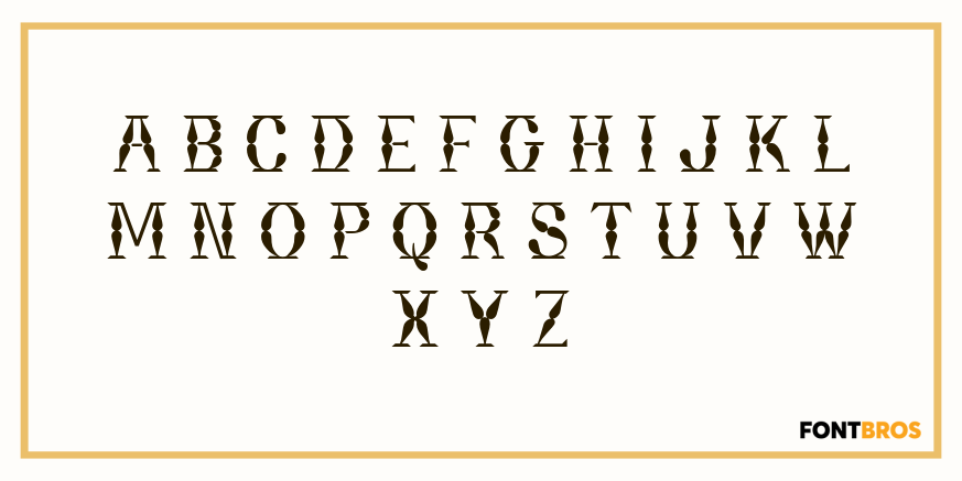 Bordeaux Font Poster #3