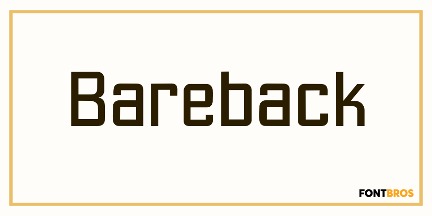 Bareback Poster