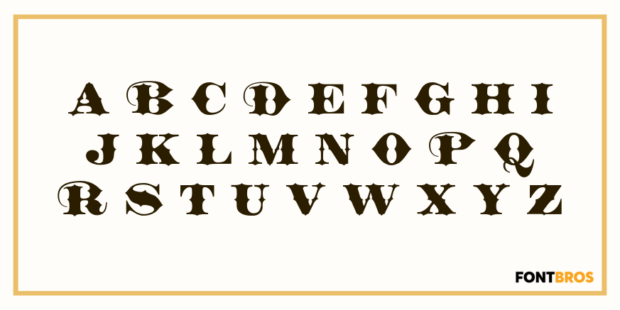 Barbary Coast Font Poster #2