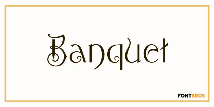 Banquet Font Poster
