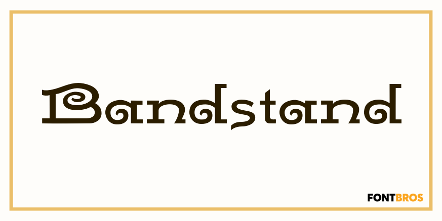Bandstand Font Poster