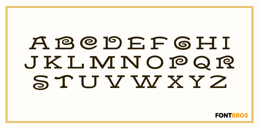 Bandstand Font Poster #2