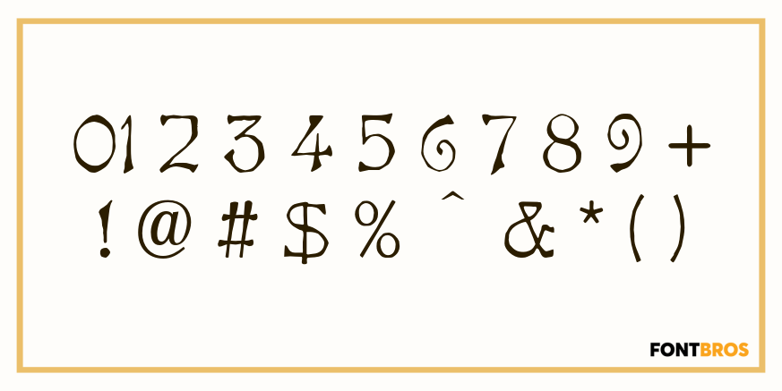 Bamboo Font Poster #4