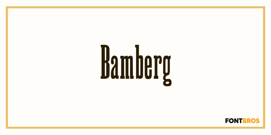 Bamberg Font Poster