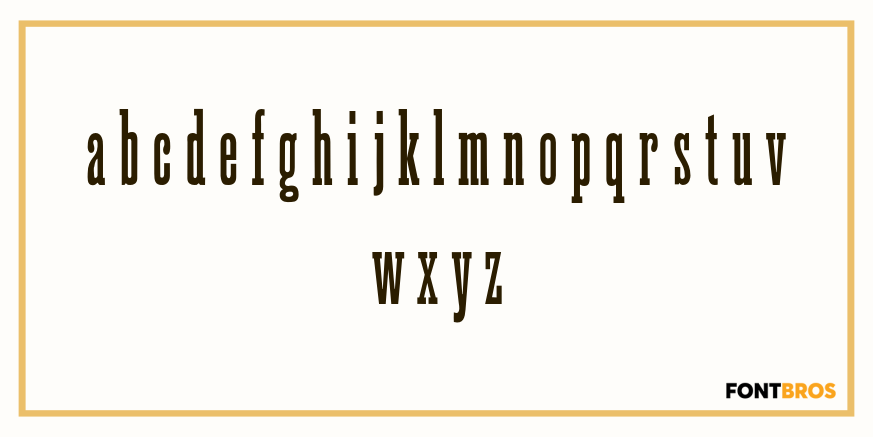 Bamberg Font Poster #3