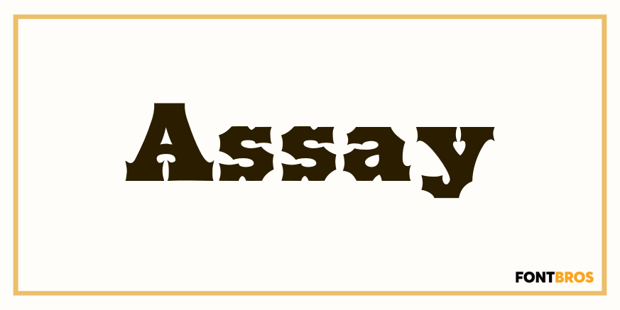 Assay Font Poster
