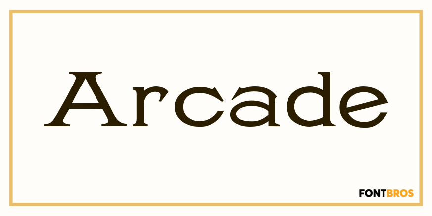 Arcade Font Poster