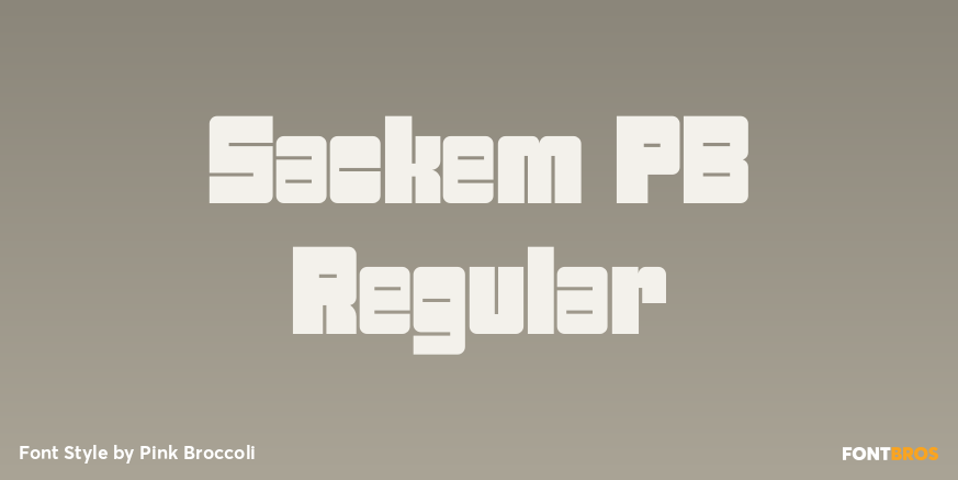 Sackem PB Regular Font Poster #1