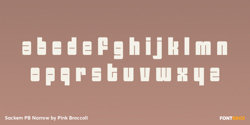 Sackem PB Narrow Font Poster #3