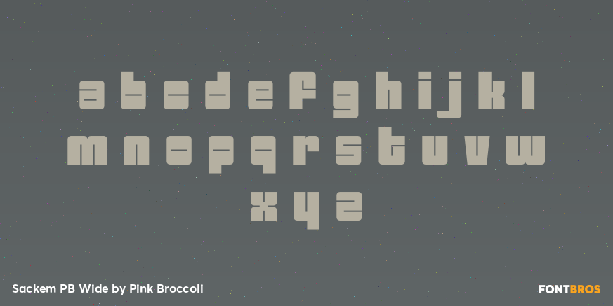 Sackem PB Wide Font Poster #3