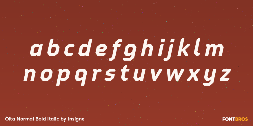 Oita Normal Bold Italic Font Poster #3