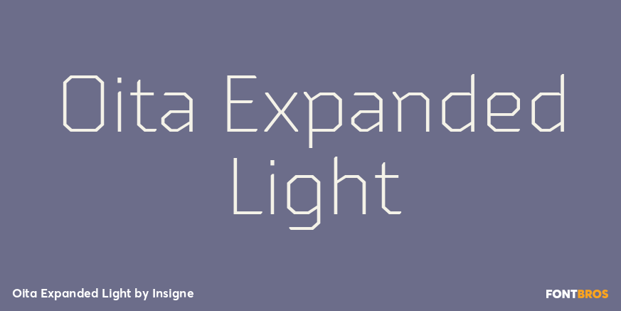 Oita Expanded Light Font Poster #1