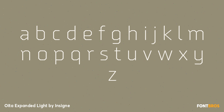 Oita Expanded Light Font Poster #3