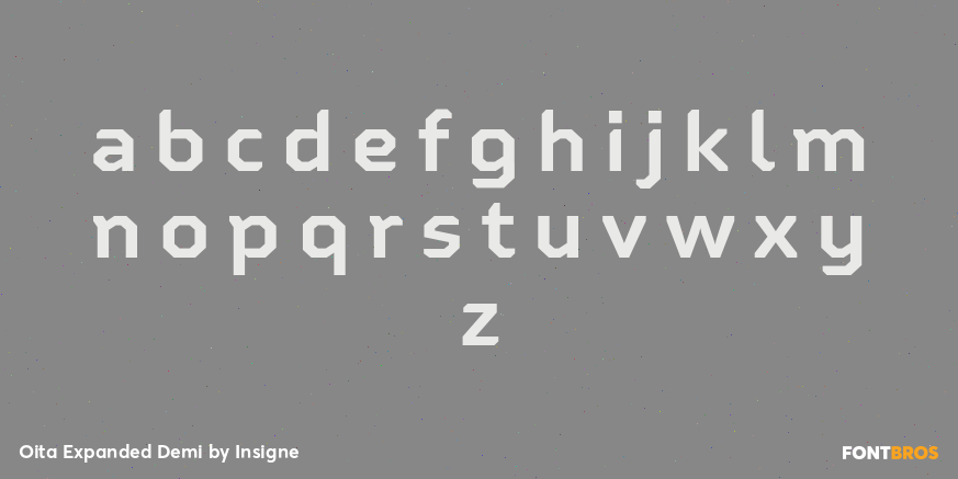 Oita Expanded Demi Font Poster #3