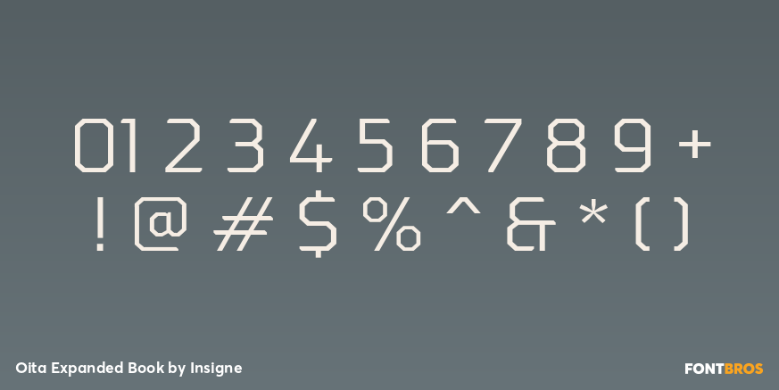 Oita Expanded Book Font Poster #1