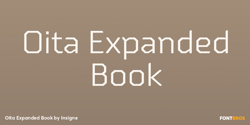 Oita Expanded Book Font Poster #1