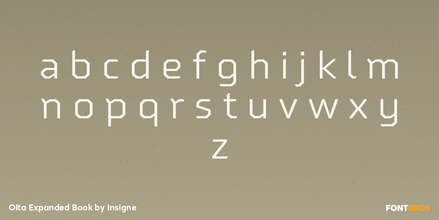 Oita Expanded Book Font Poster #3