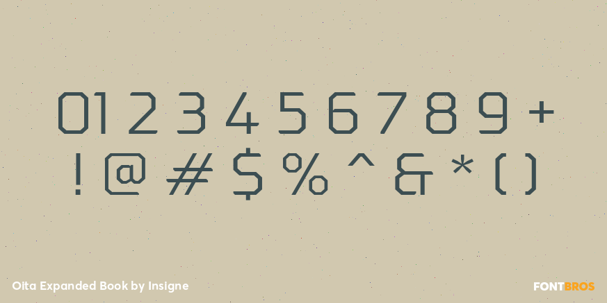 Oita Expanded Book Font Poster #4