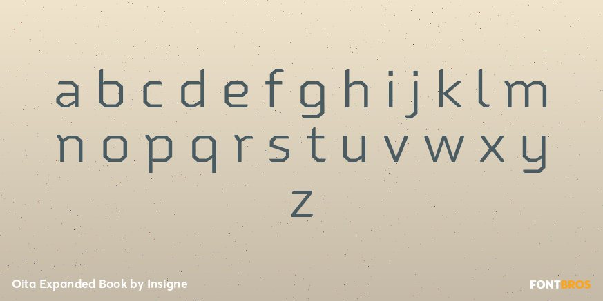 Oita Expanded Book Font Poster #1