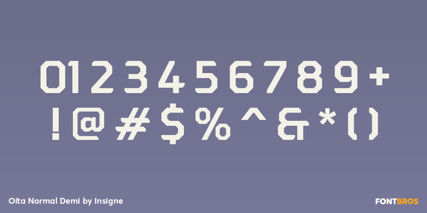 Oita Normal Demi Font Poster #1