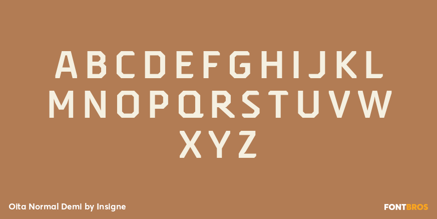 Oita Normal Demi Font Poster #2