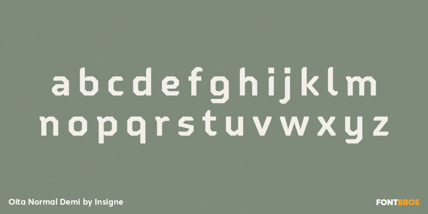 Oita Normal Demi Font Poster #3