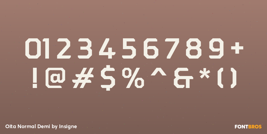 Oita Normal Demi Font Poster #4