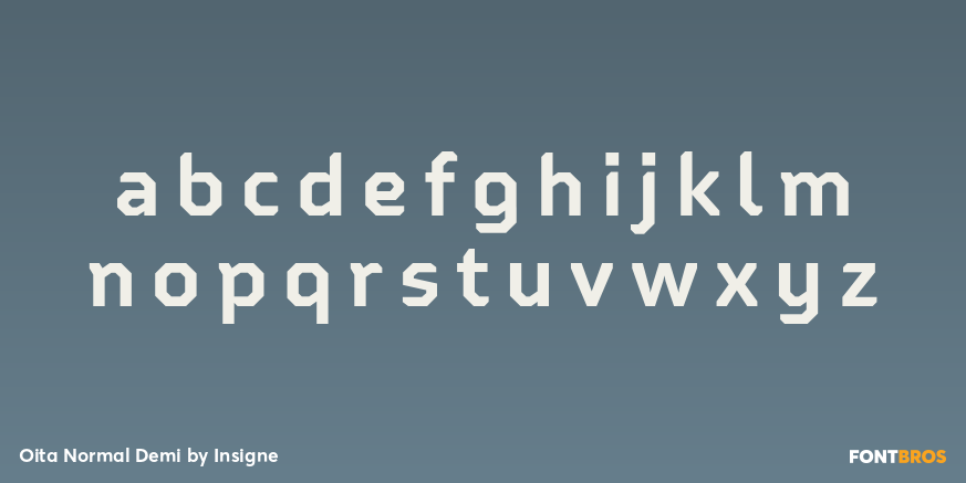 Oita Normal Demi Font Poster #1