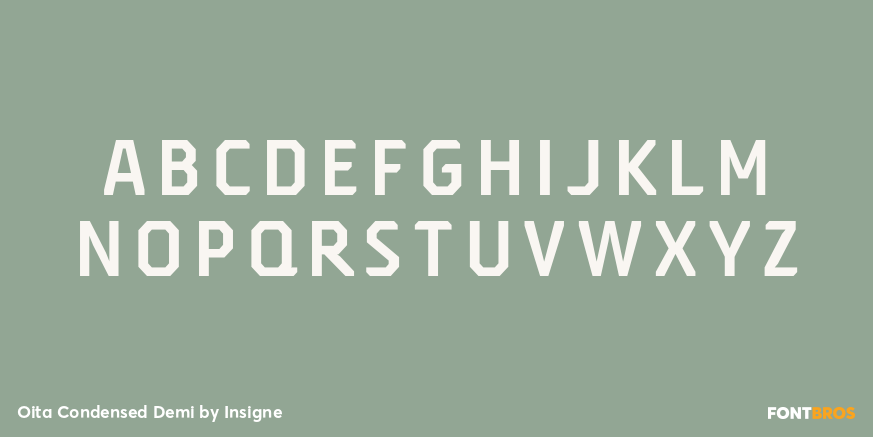 Oita Condensed Demi Font Poster #2