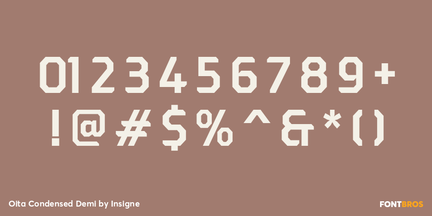 Oita Condensed Demi Font Poster #4