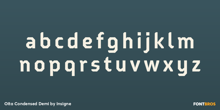 Oita Condensed Demi Font Poster #1