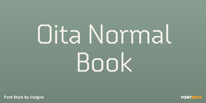 Oita Normal Book Font Poster #1
