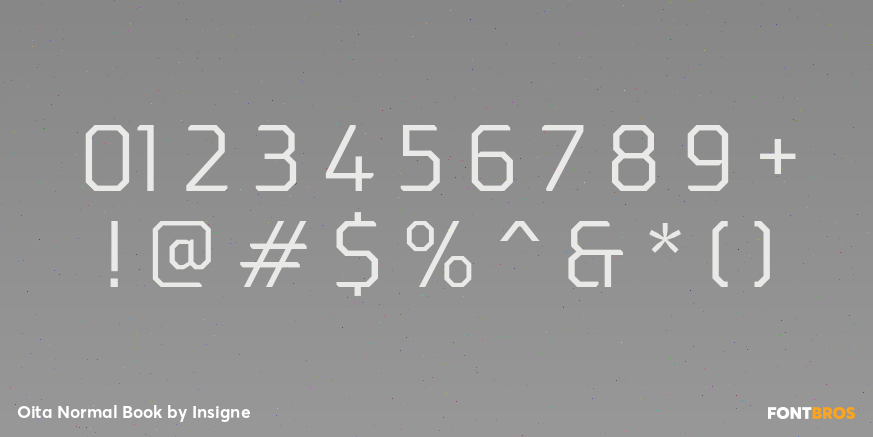Oita Normal Book Font Poster #1