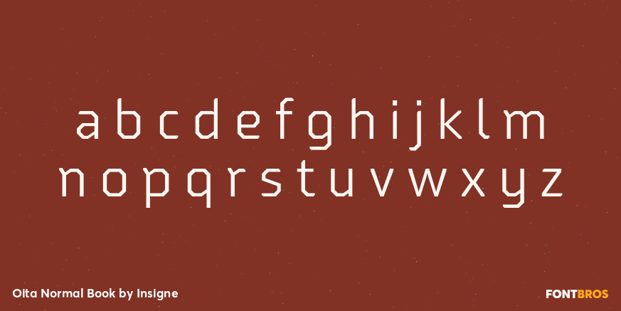 Oita Normal Book Font Poster #3