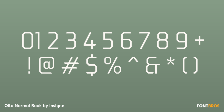 Oita Normal Book Font Poster #4