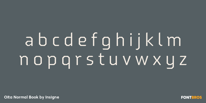 Oita Normal Book Font Poster #1