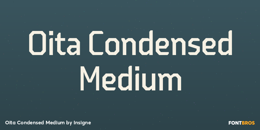 Oita Condensed Medium Font Poster #1