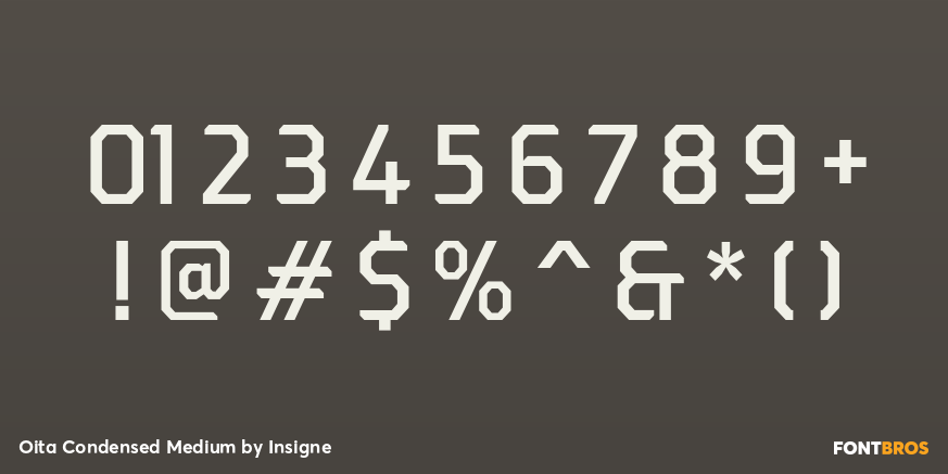 Oita Condensed Medium Font Poster #4