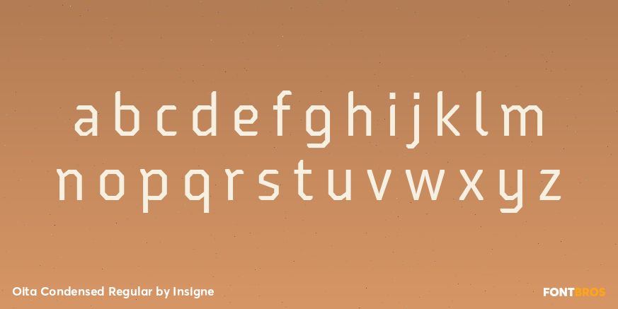 Oita Condensed Regular Font Poster #3